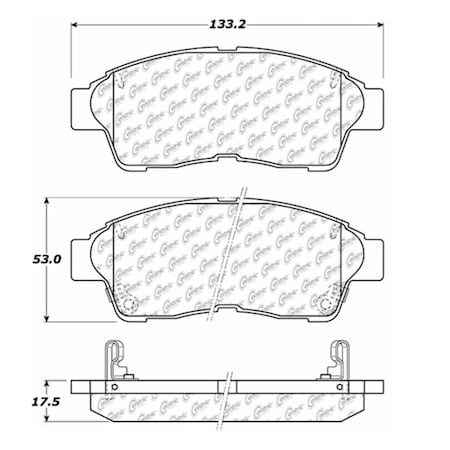 Centric Parts CTEK Brake Pads, 102.05620 102.05620